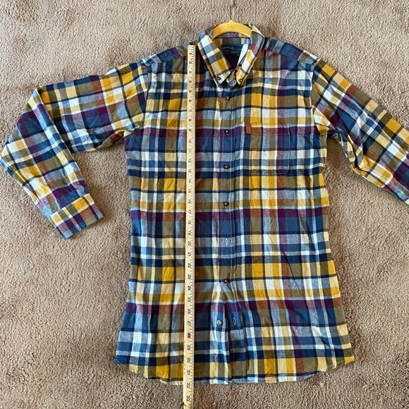 Brewers Lantern Flannel Plaid Medium Mens Button Down Shirt NWT - Picture 10 of 12